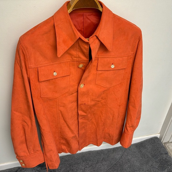 RareVintage 80s Westhaven Imperial Mango ultra suede jacket /shirt S/M